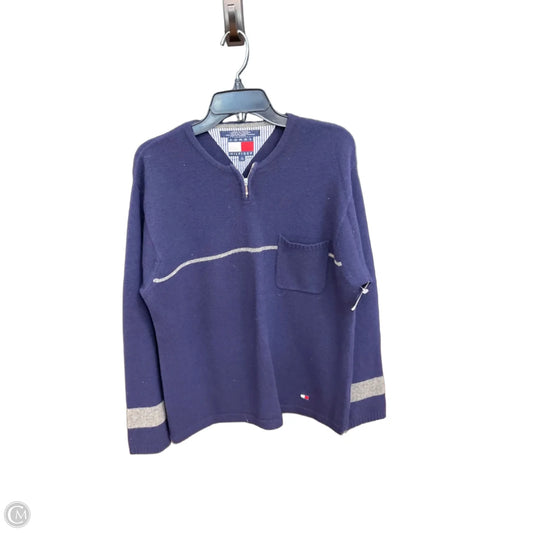 Sweater By Tommy Hilfiger In Navy, Size: L