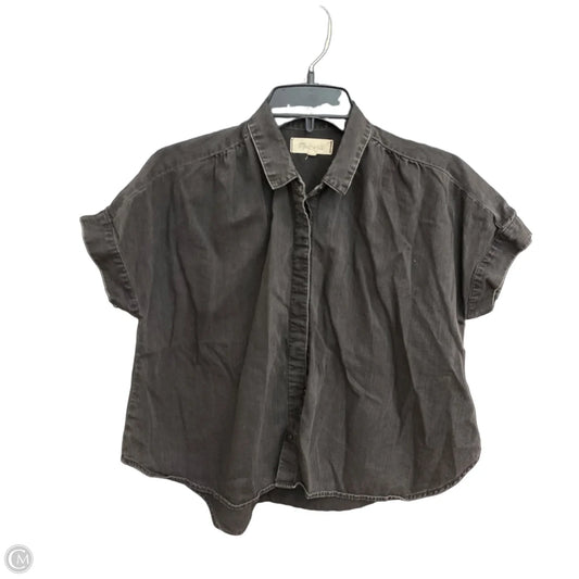 Top Short Sleeve By Madewell In Grey, Size: S