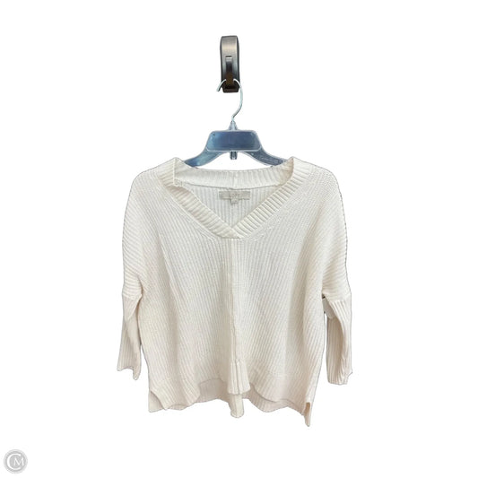 Sweater By Loft In White, Size: S