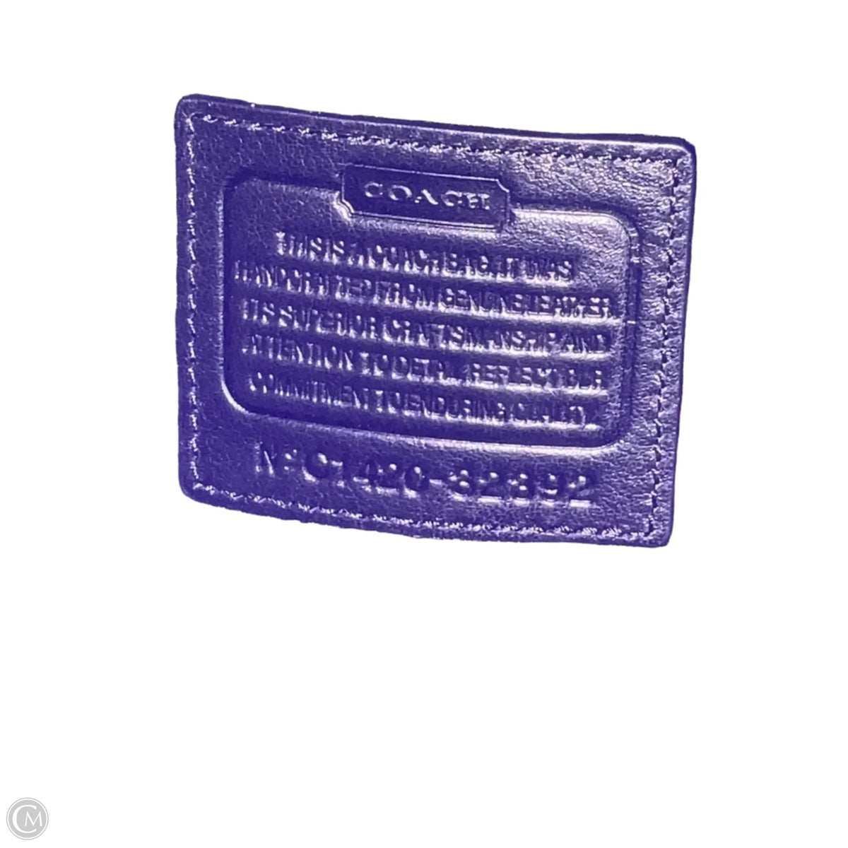 Handbag Designer By Coach, Size: Large