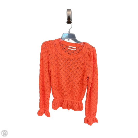 Sweater By Anthropologie In Coral, Size: S