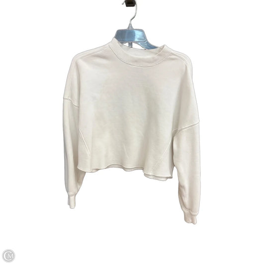 Top Long Sleeve By Abercrombie And Fitch In White, Size: S