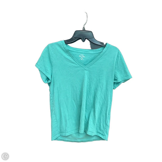 Top Short Sleeve Basic By J. Crew In Blue, Size: M