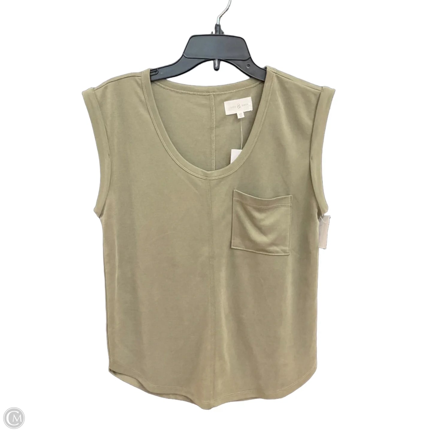 Top Sleeveless Basic By Lou And Grey In Green, Size: Xs