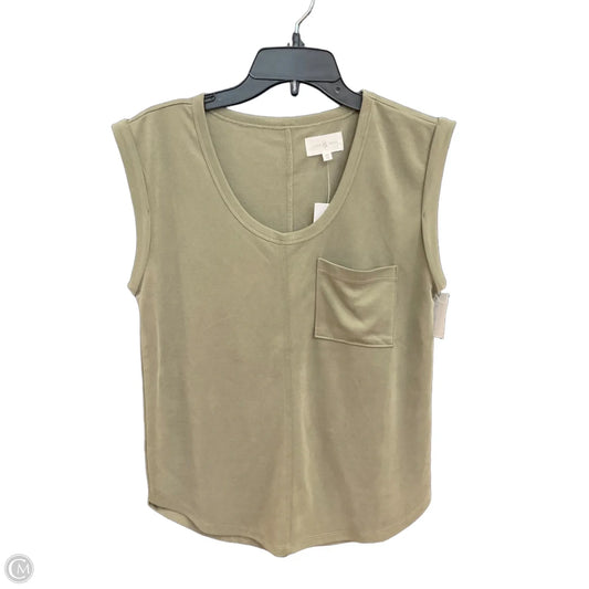 Top Sleeveless Basic By Lou And Grey In Green, Size: Xs