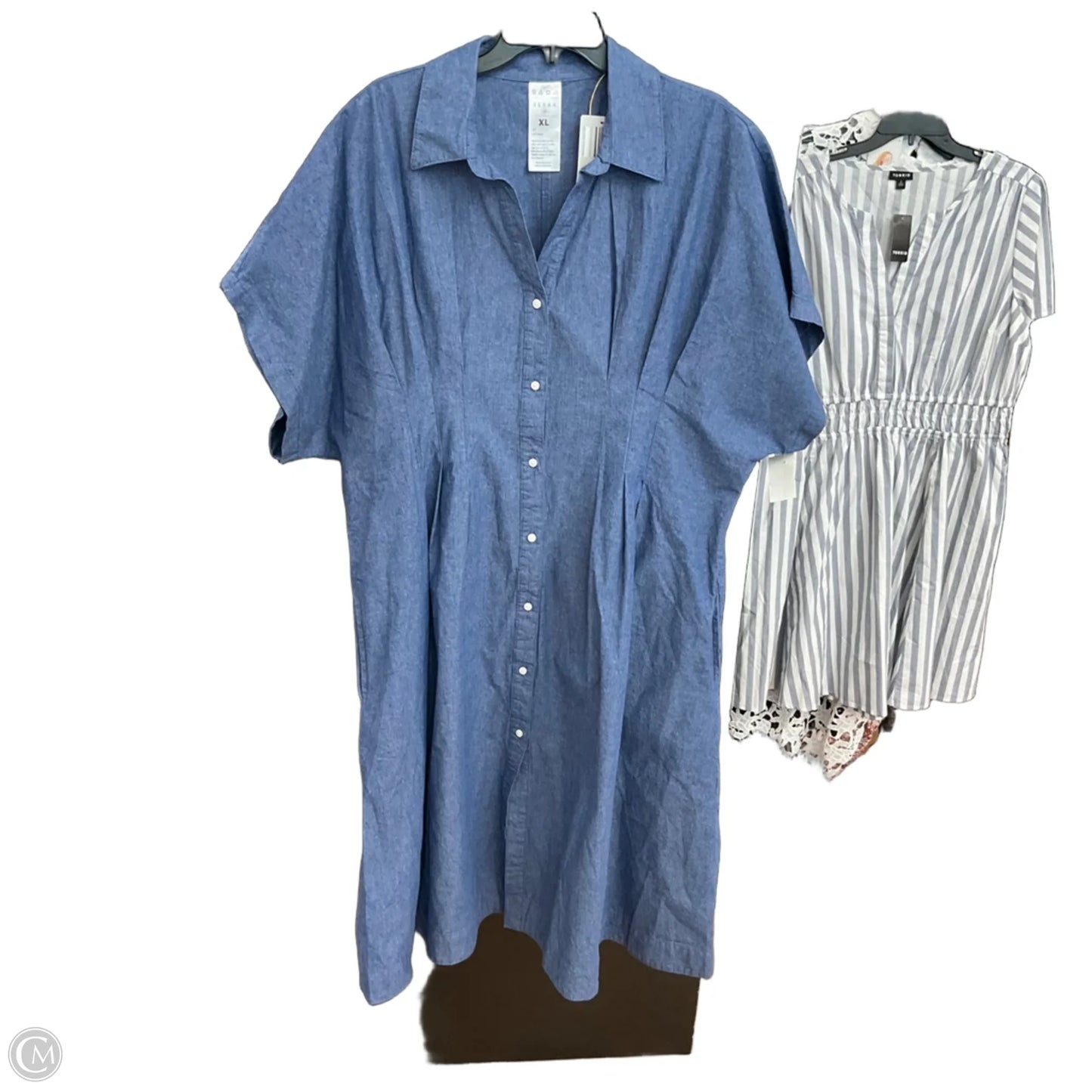 Dress Casual Maxi By Serra In Blue Denim, Size: Xl