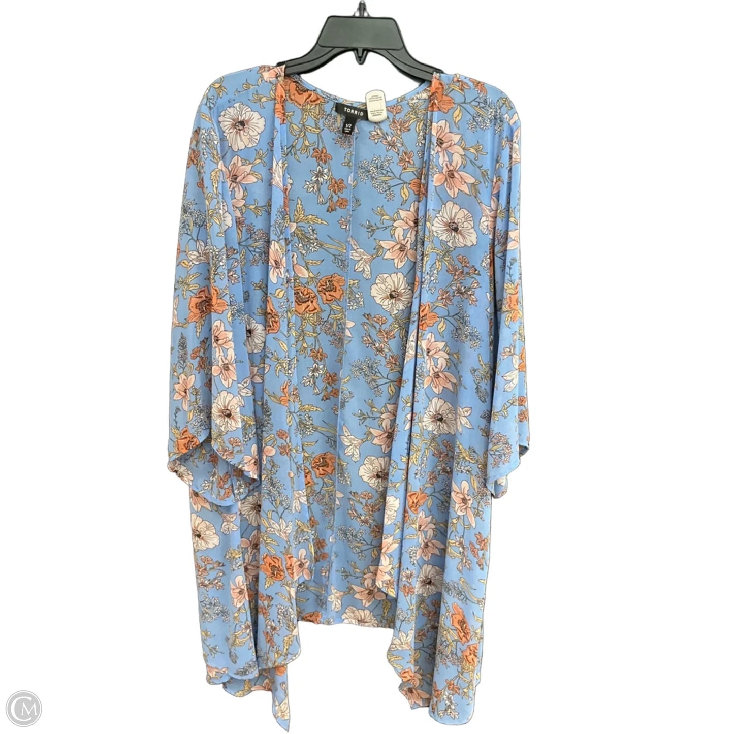 Swimwear Cover-up By Torrid In Blue, Size: Xl