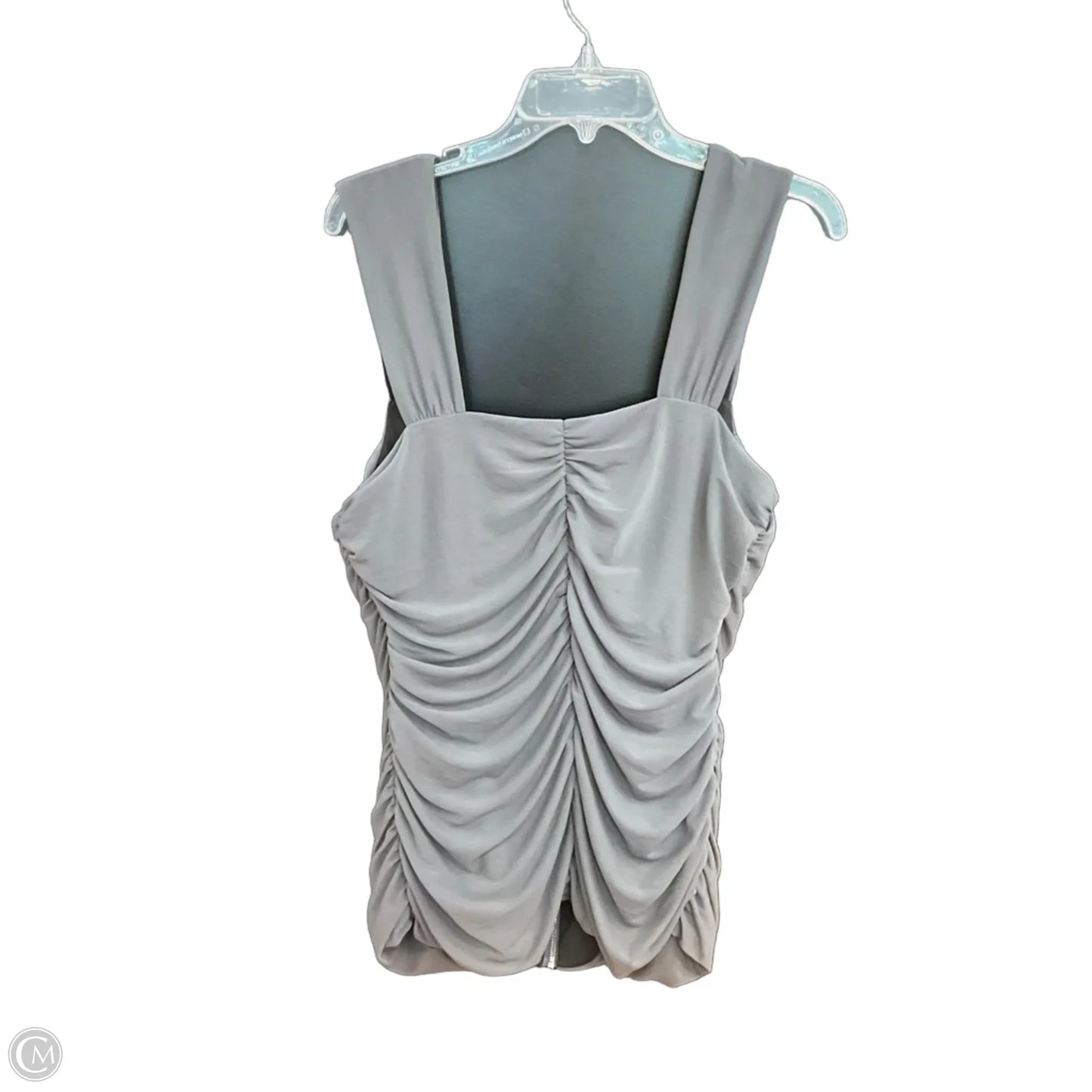 Top Sleeveless By City Chic In Grey, Size: Xs