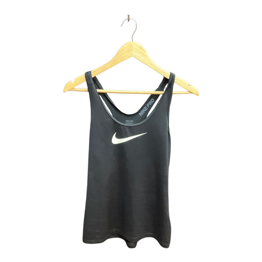 Athletic Tank Top By Nike Apparel In Black, Size: M