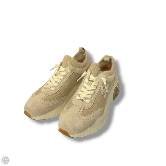 Shoes Designer By Tory Burch In Cream & Tan, Size: 7