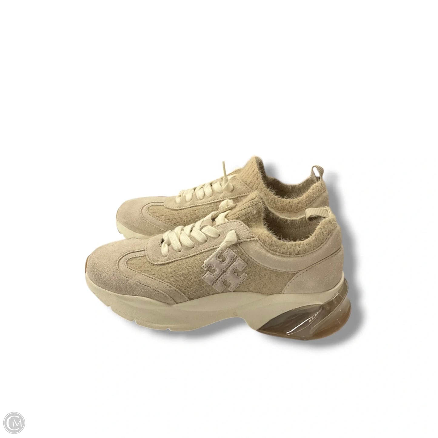 Shoes Designer By Tory Burch In Cream & Tan, Size: 7