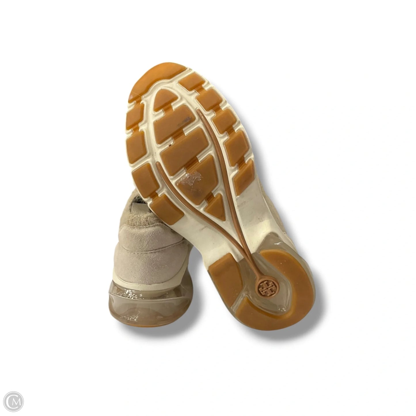 Shoes Designer By Tory Burch In Cream & Tan, Size: 7