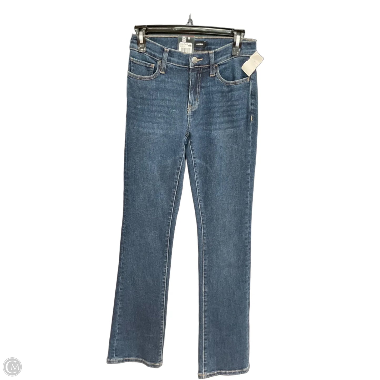 Jeans Boot Cut By Express In Blue Denim, Size: 2