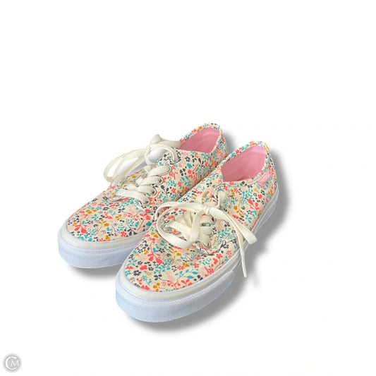 Shoes Sneakers By Vans In Floral Print, Size: 6.5