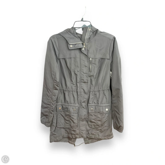 Jacket Windbreaker By Abercrombie And Fitch In Grey, Size: Xs