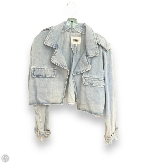 Jacket Denim By Steve Madden In Blue Denim, Size: Xl