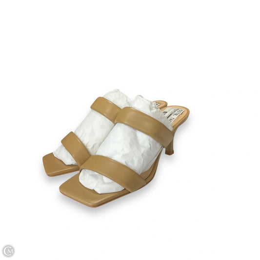 Sandals Heels Kitten By Vince Camuto In Tan, Size: 7.5
