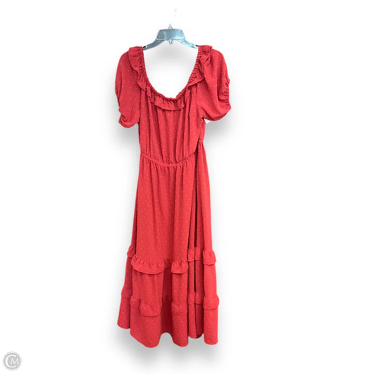 Dress Casual Maxi By Lane Bryant In Orange, Size: 1x