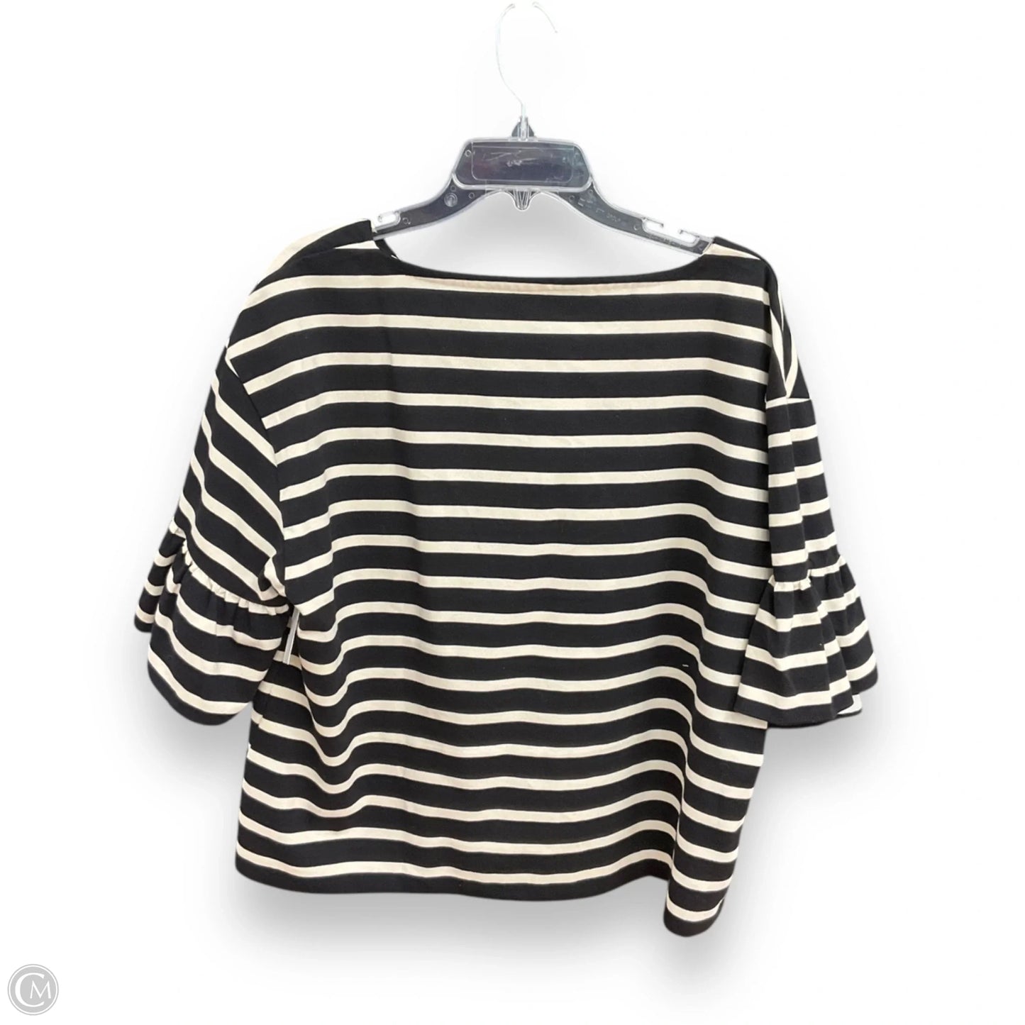 Top 3/4 Sleeve By J. Crew In Striped Pattern, Size: Xl