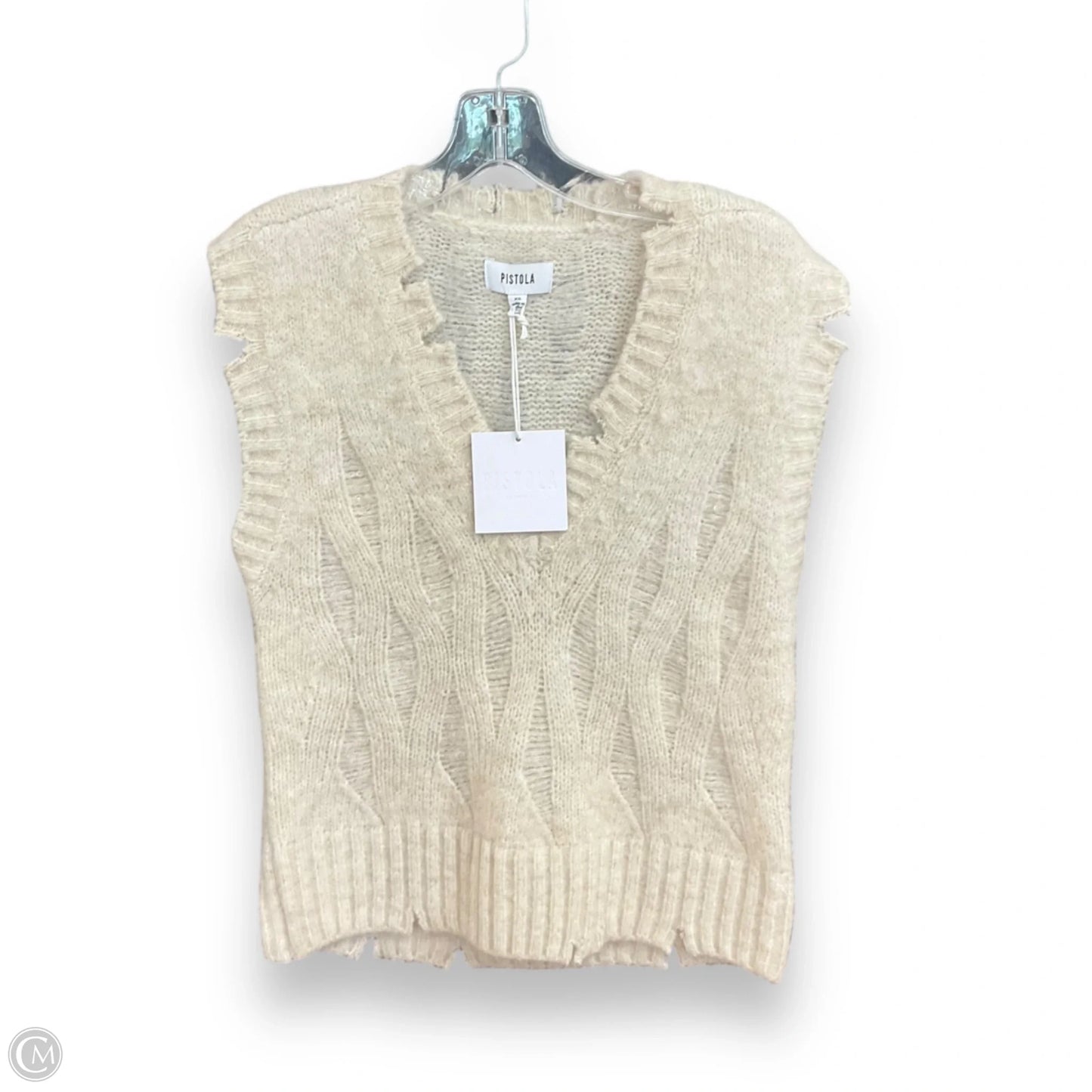 Vest Sweater By Pistola In Cream, Size: Xs