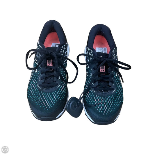 Shoes Athletic By Asics In Black & Green, Size: 7.5