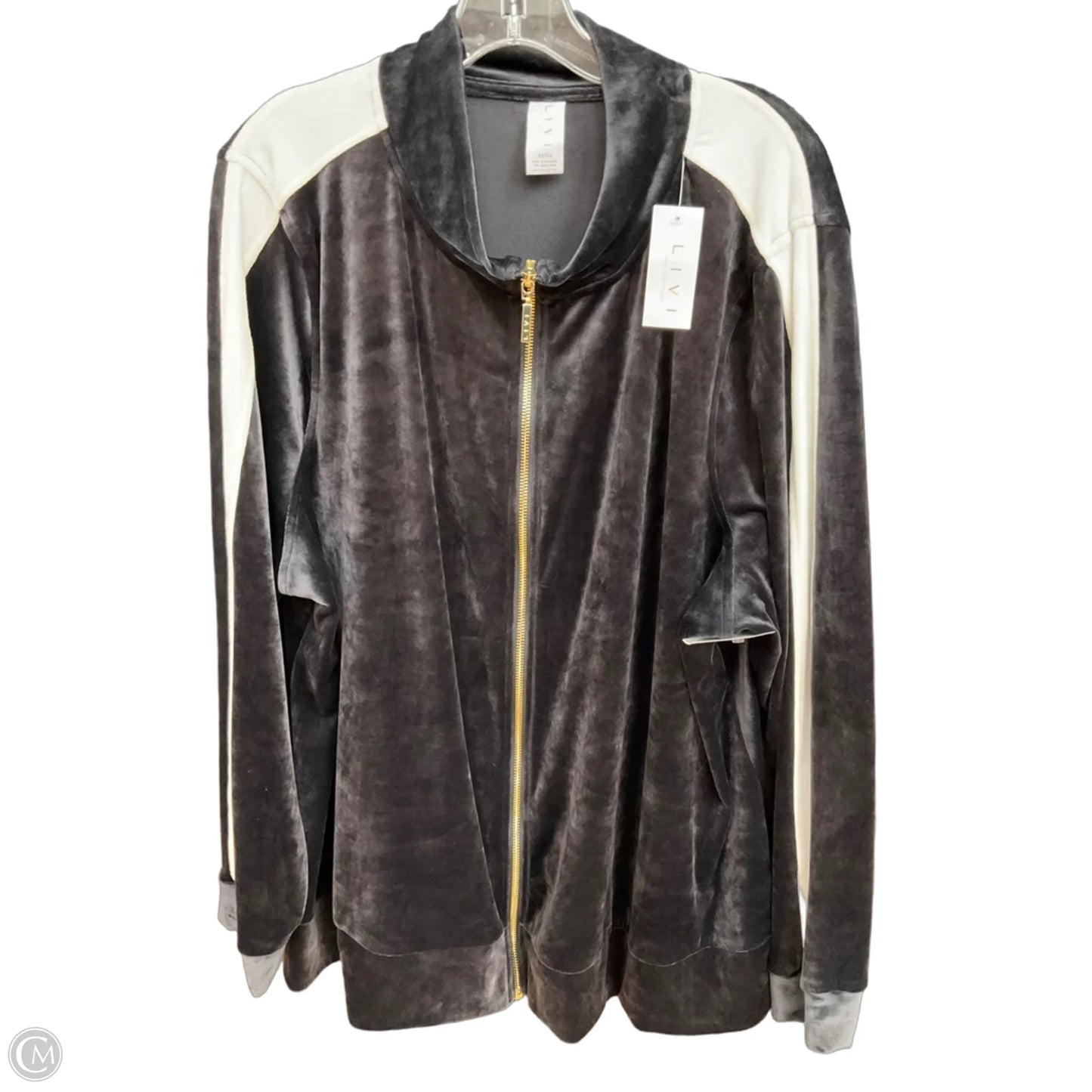 Athletic Jacket By Livi Active In Black, Size: 3x