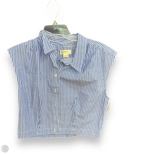 Blouse Sleeveless By Maeve In Striped Pattern, Size: M