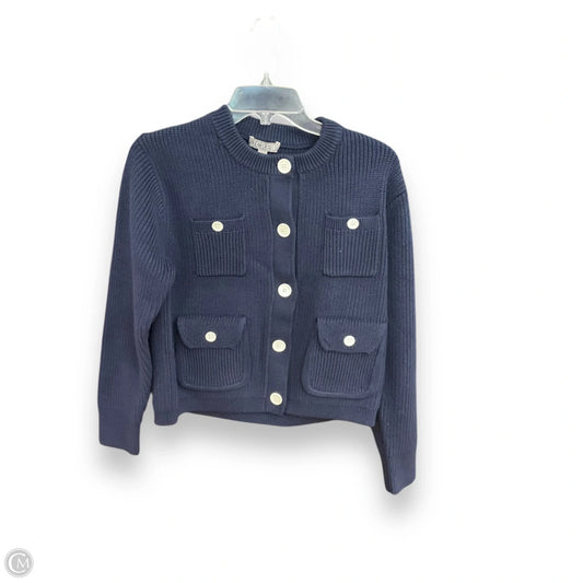 Sweater Cardigan By J. Crew In Navy, Size: S