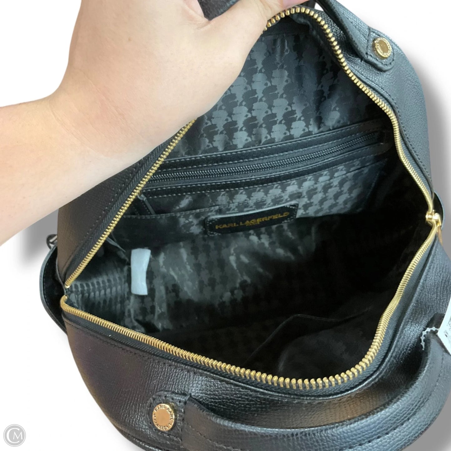 Backpack Designer By Karl Lagerfeld, Size: Medium