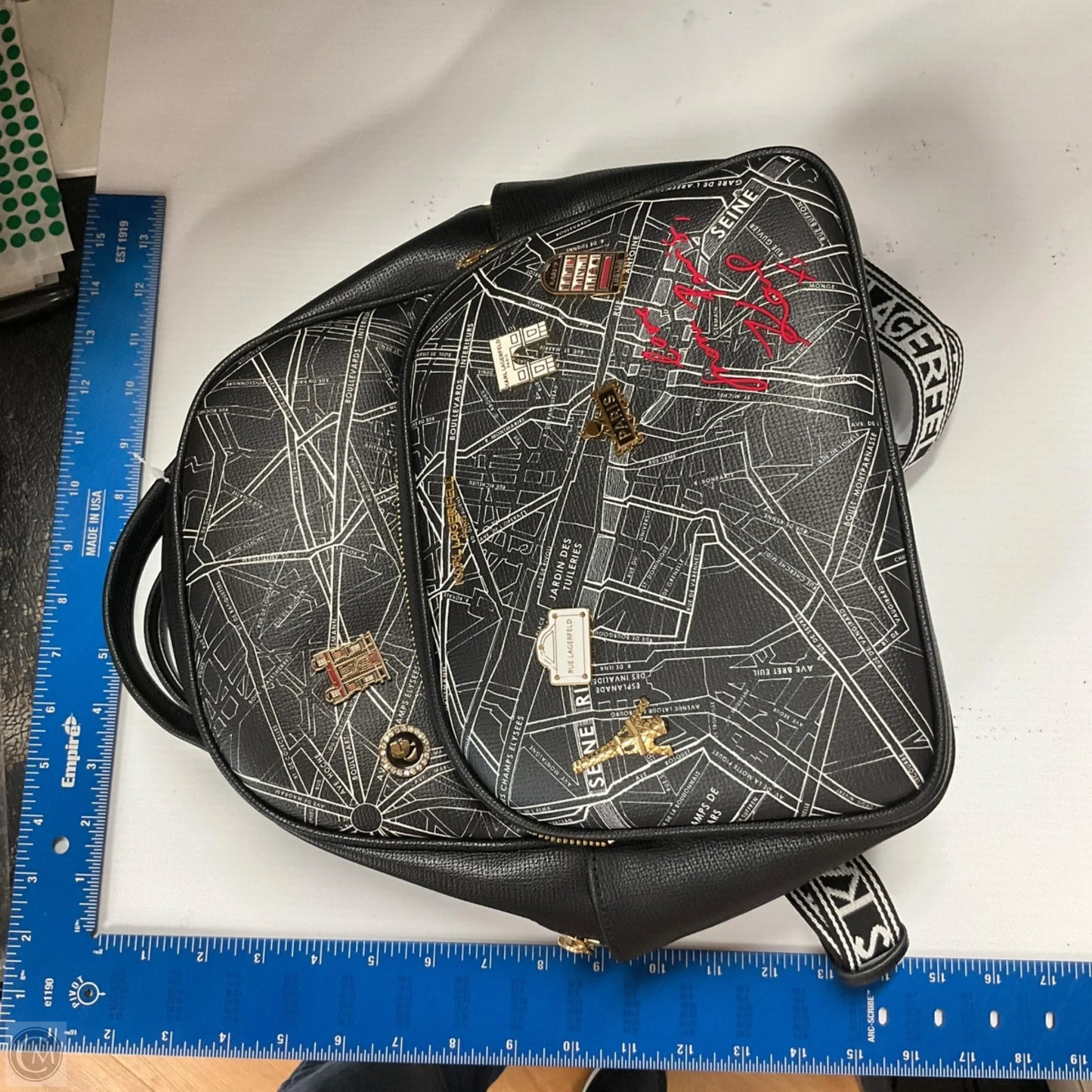 Backpack Designer By Karl Lagerfeld, Size: Medium