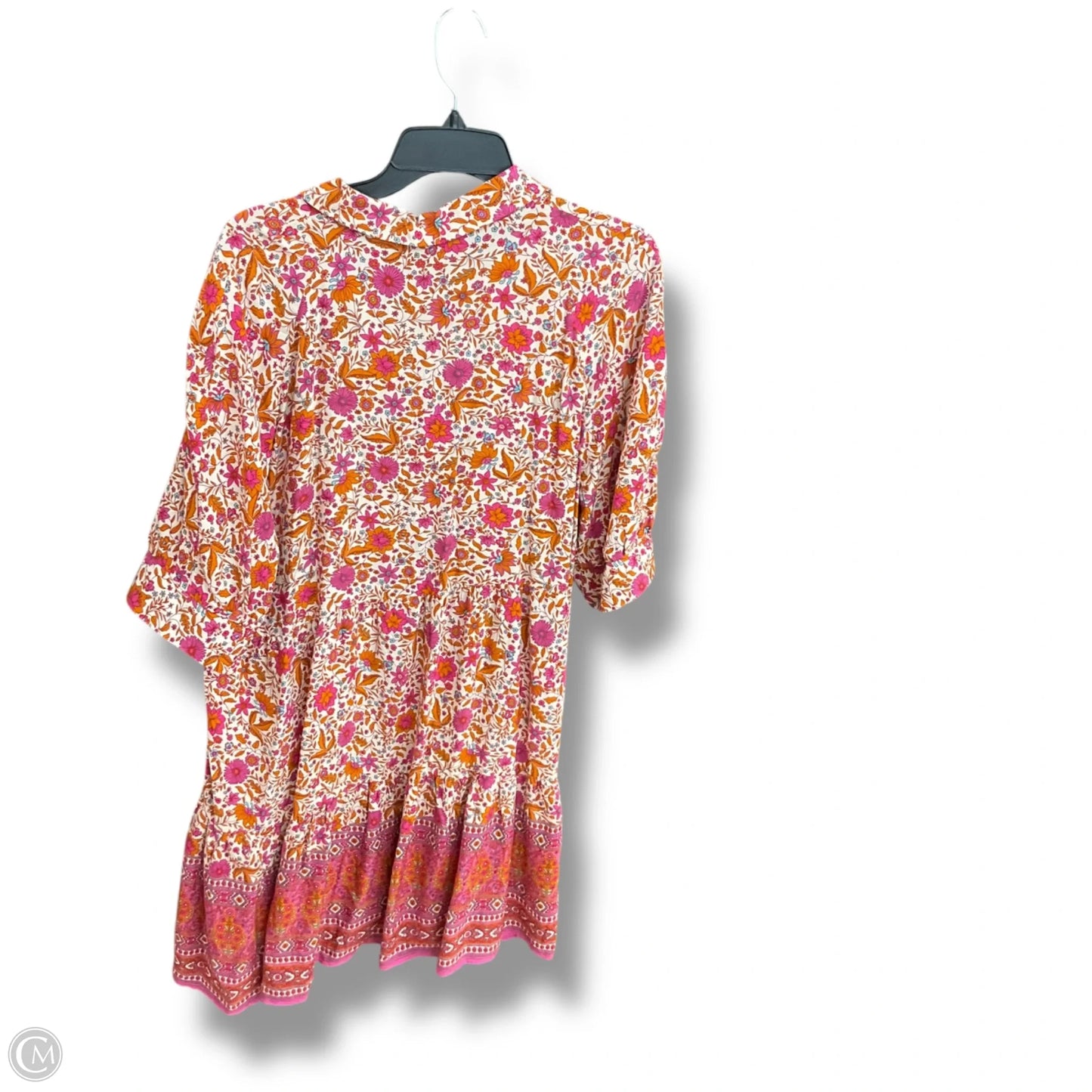 Dress Casual Midi By Natural Life In Floral Print, Size: L