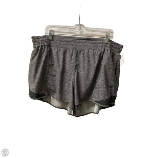 Athletic Shorts By Lululemon In Grey, Size: 20