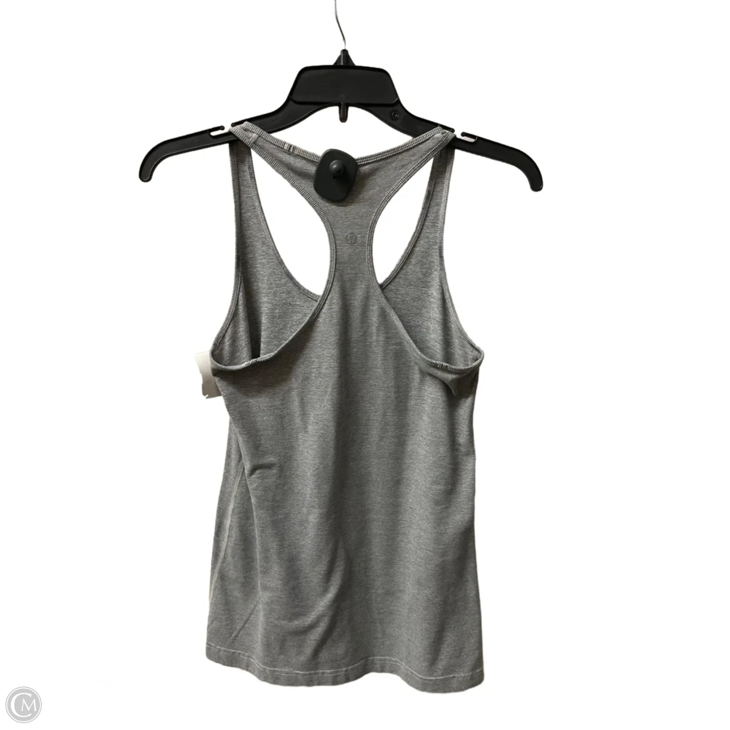 Athletic Tank Top By Lululemon In Grey & White, Size: L