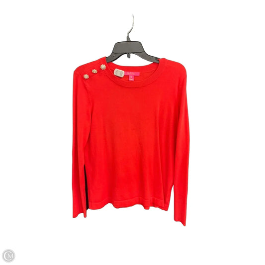 Top Sleeveless Designer By Lilly Pulitzer In Orange, Size: M