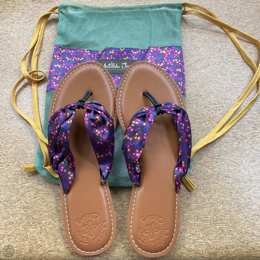 Sandals Flats By Matilda Jane In Purple, Size: 8