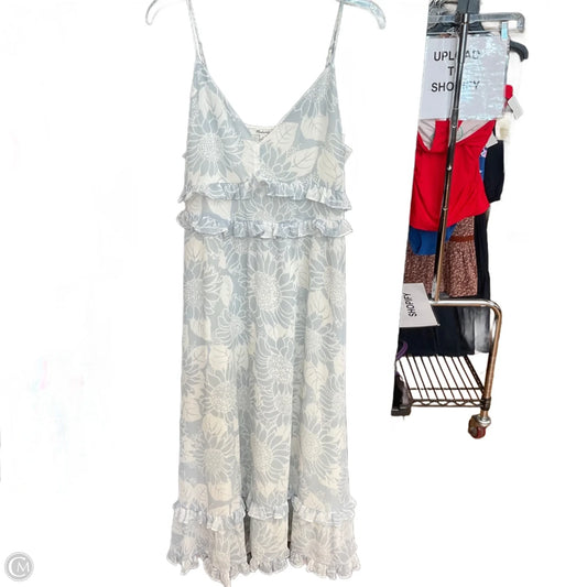 Dress Casual Maxi By Madewell In Grey & White, Size: M