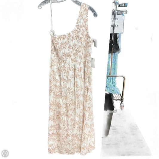 Dress Casual Maxi By 1.state In Tan & White, Size: L