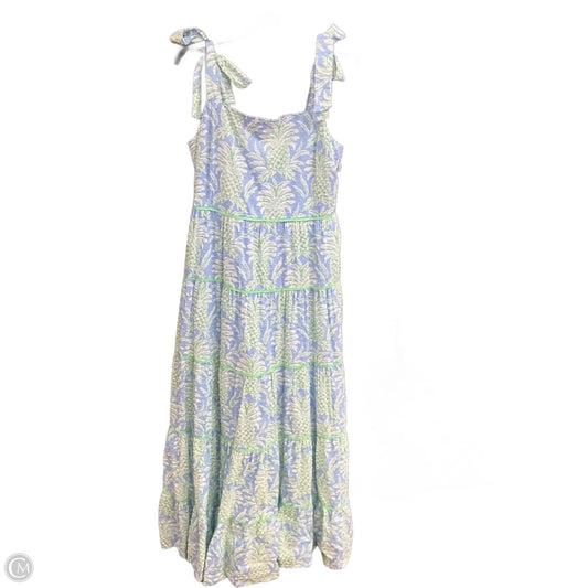 Dress Casual Maxi By Crown And Ivy In Blue & Green, Size: L