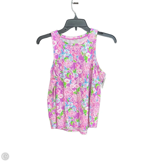 Top Sleeveless Designer By Lilly Pulitzer In Purple & White, Size: S