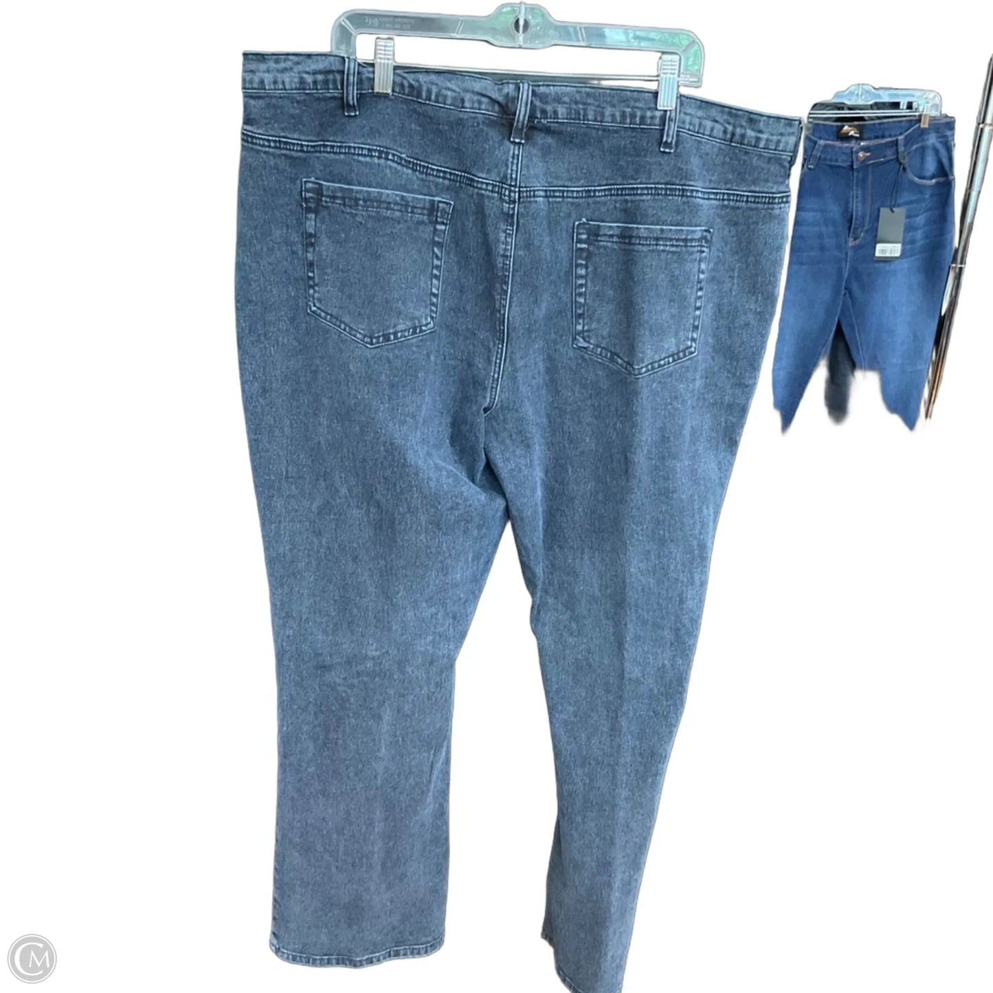 Jeans Straight By Dg2 In Blue Denim, Size: 22