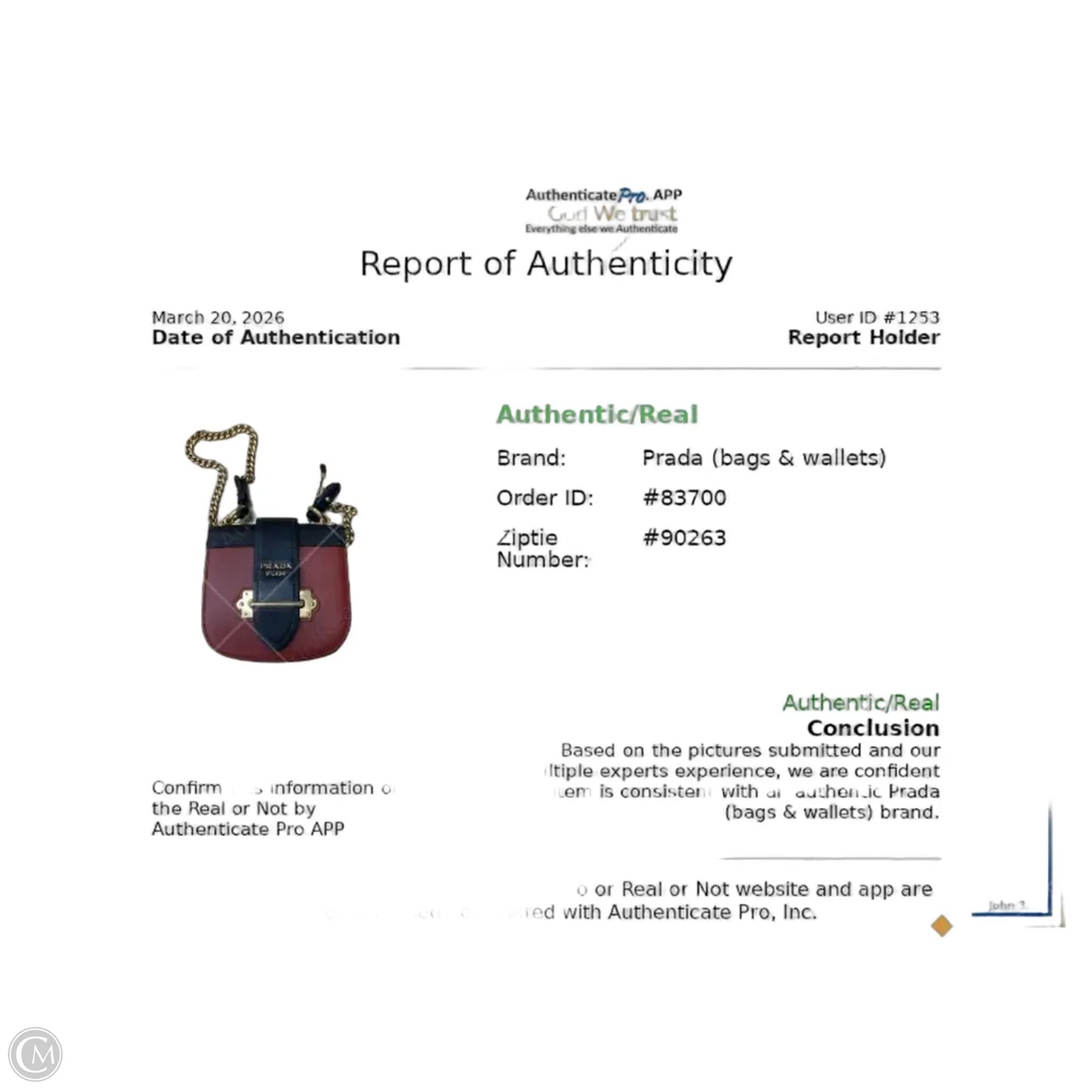 Crossbody Luxury Designer By Prada, Size: Small