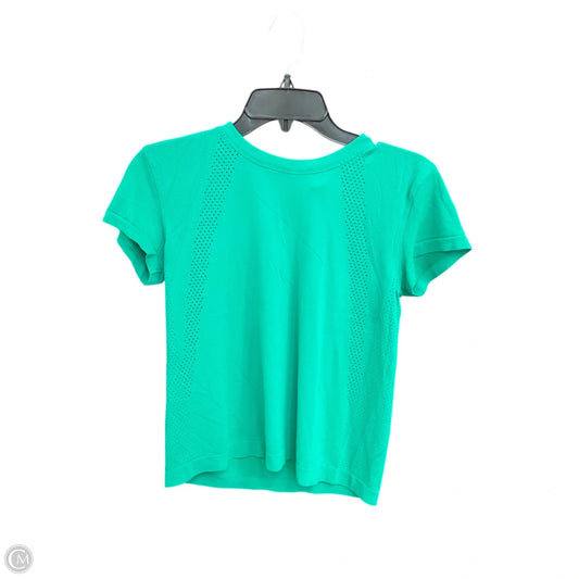 Athletic Top Short Sleeve By Lululemon In Green, Size: S