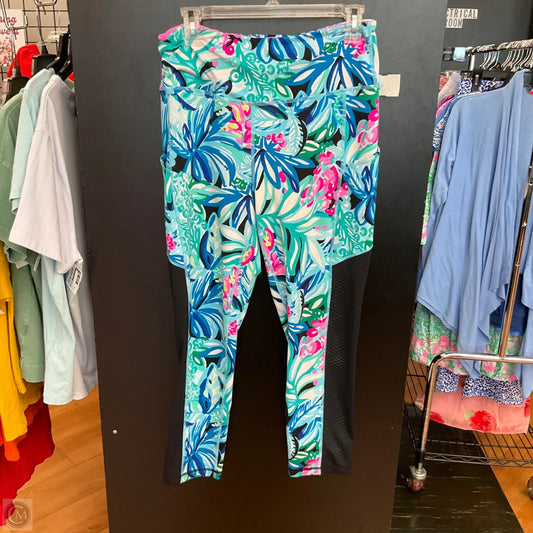 Pants Designer By Lilly Pulitzer In Floral Print, Size: L