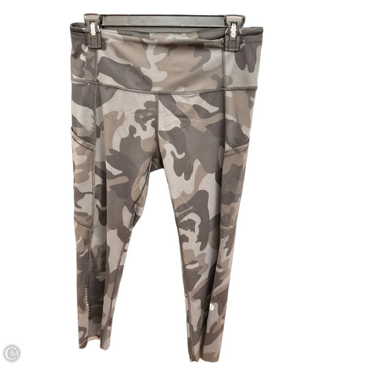 Athletic Capris By Lululemon In Camouflage Print, Size: L