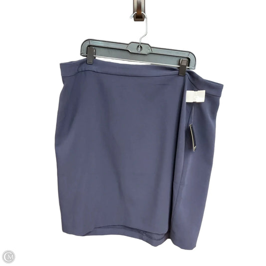 Skirt Mini & Short By Eloquii In Navy, Size: Xl