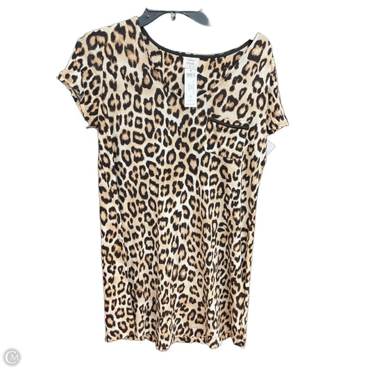 Tunic Short Sleeve By Chicos In Animal Print, Size: S