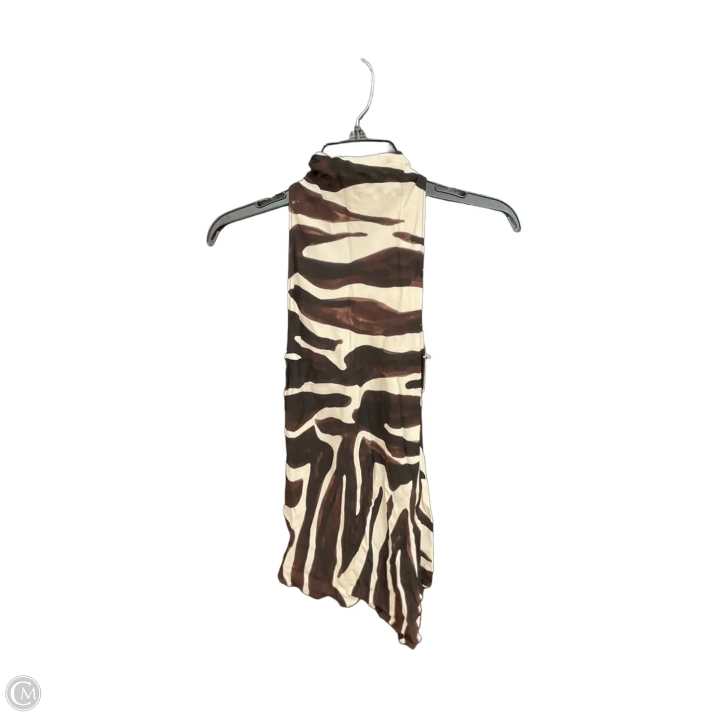 Top Sleeveless By Zara In Animal Print, Size: Xs