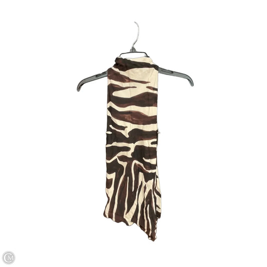 Top Sleeveless By Zara In Animal Print, Size: Xs