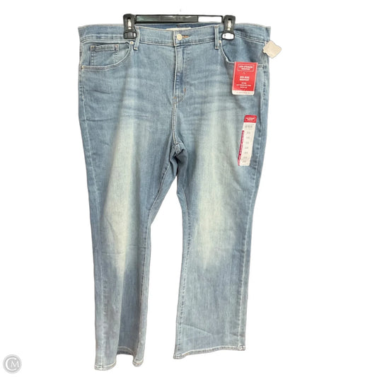 Jeans Flared By Levis In Blue Denim, Size: 20