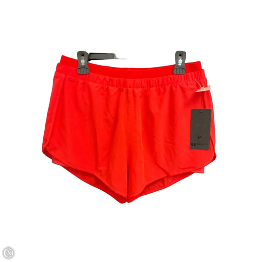 Athletic Shorts By 90 Degrees By Reflex In Orange, Size: L
